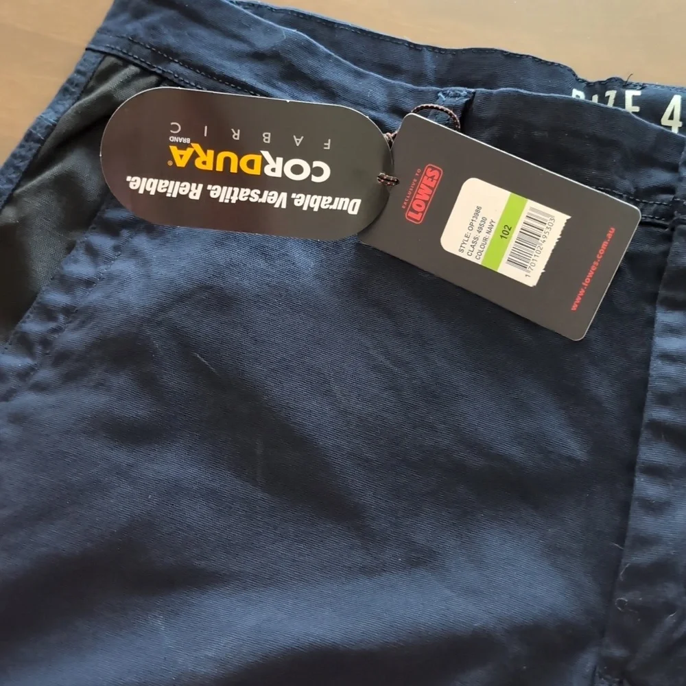 Men's Navy Work Shorts - Picture 9 of 9